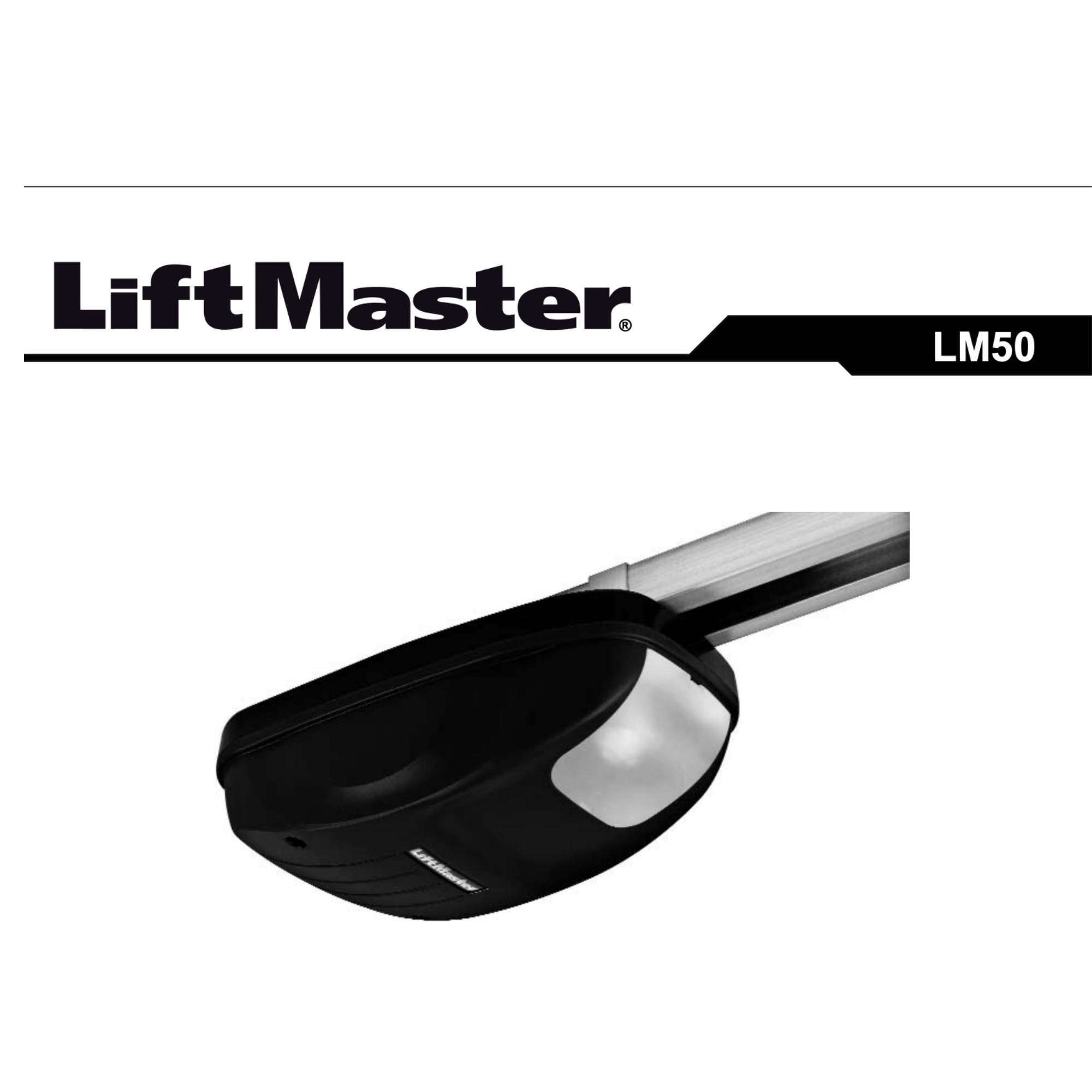 Montering og bruksanvisning for portåpner LM50